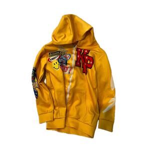 Kingsplay Yellow special edition Full Zip Up Hoodie Mens Med